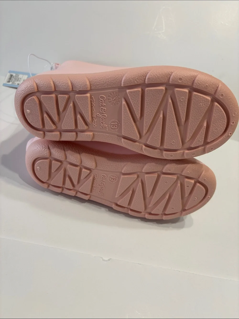 Cat & Jack Girl's Blush Pink Andy Slip-On Waterproof Rain Boots